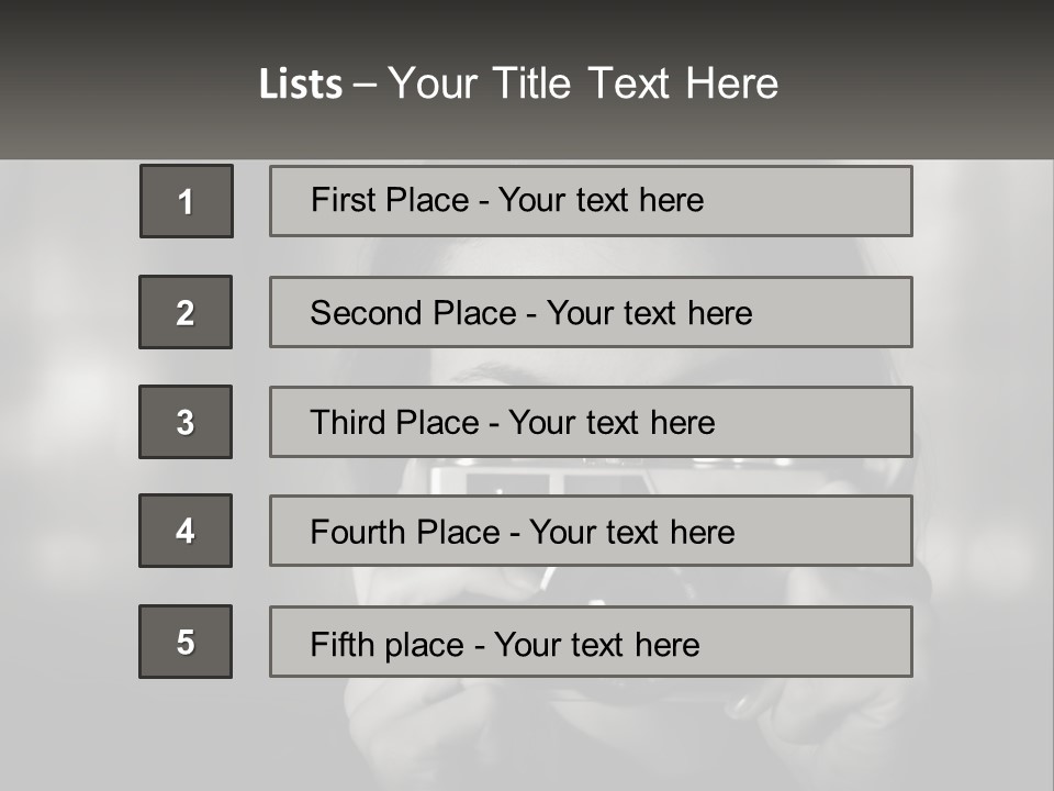 Lady Beautiful Hiding PowerPoint Template