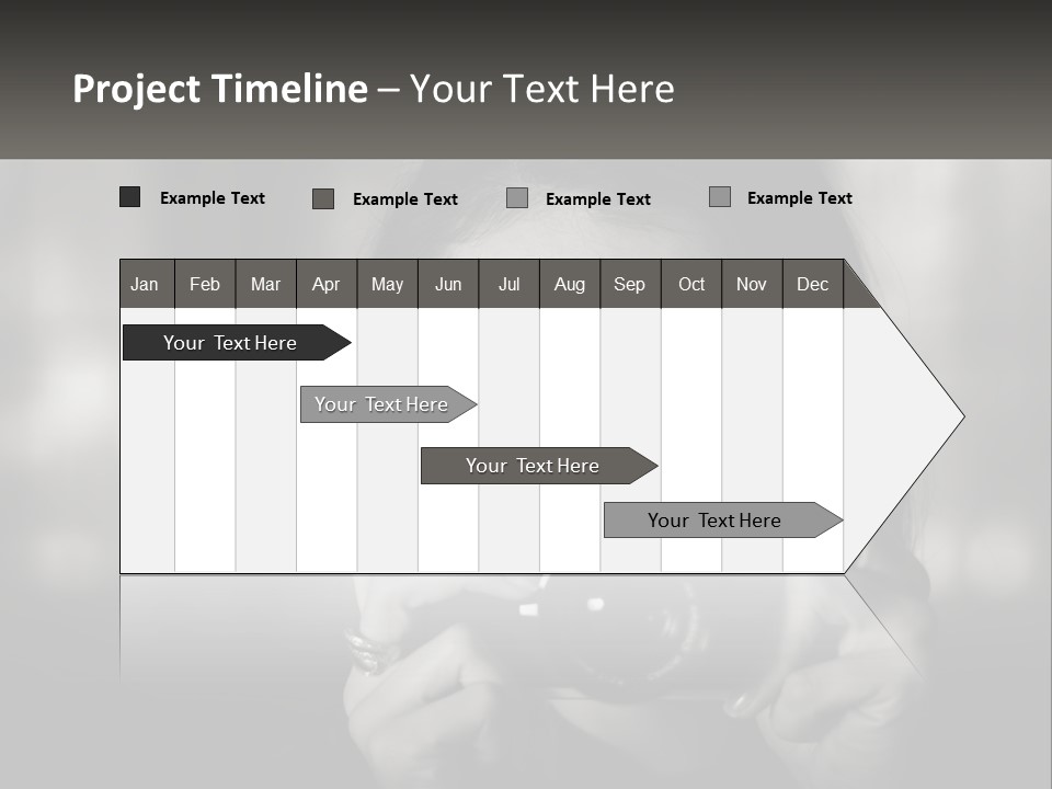 Lady Beautiful Hiding PowerPoint Template