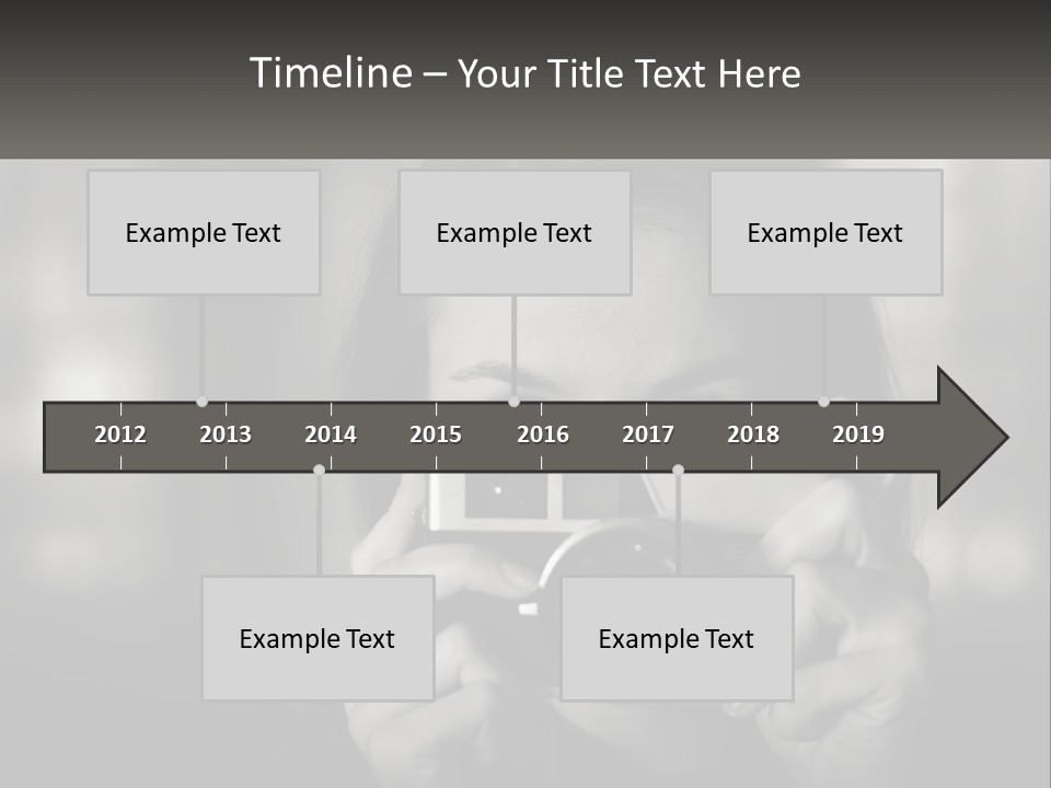 Lady Beautiful Hiding PowerPoint Template