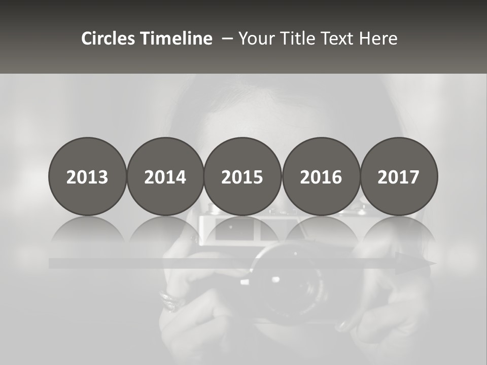 Lady Beautiful Hiding PowerPoint Template