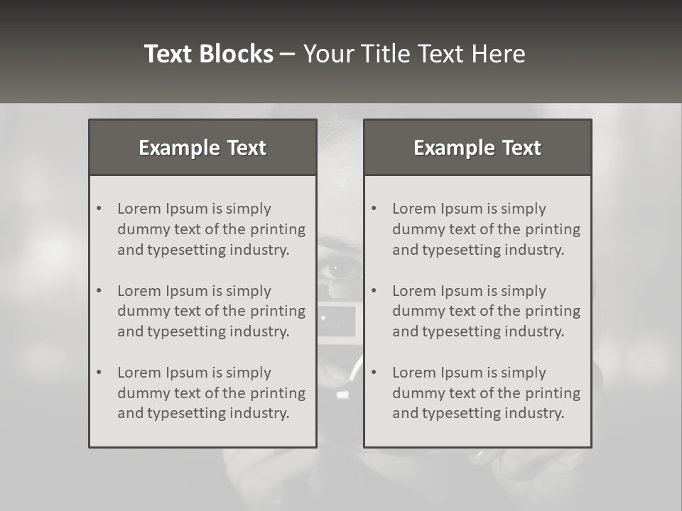 Lady Beautiful Hiding PowerPoint Template