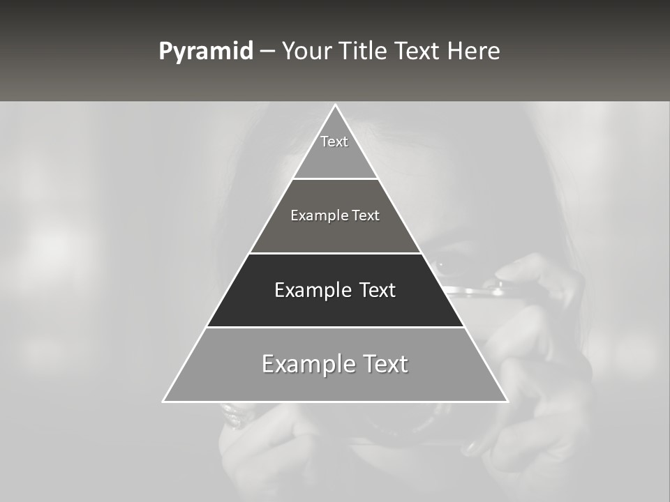 Lady Beautiful Hiding PowerPoint Template