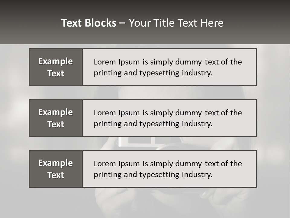 Lady Beautiful Hiding PowerPoint Template