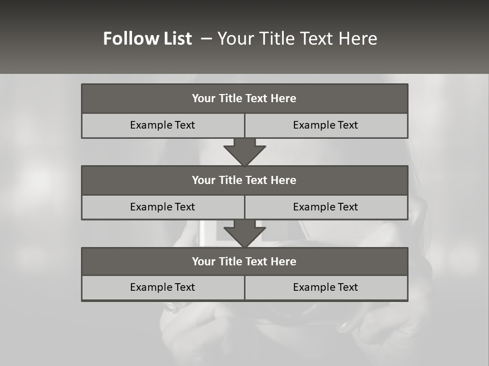 Lady Beautiful Hiding PowerPoint Template