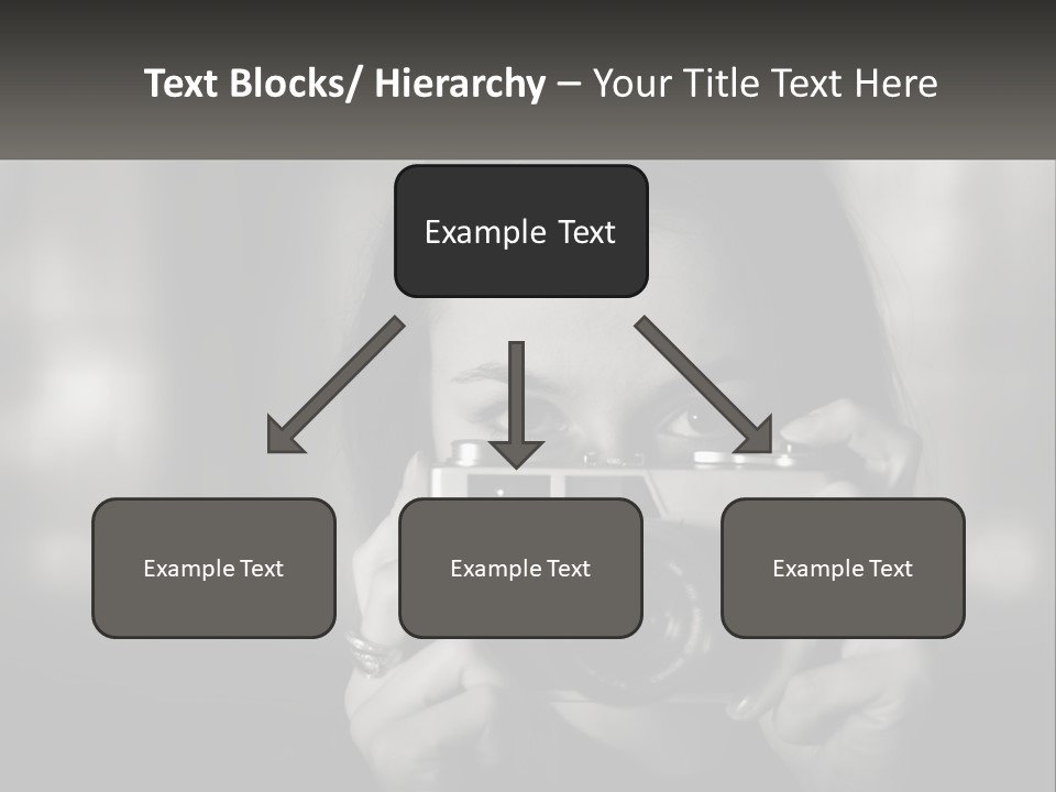 Lady Beautiful Hiding PowerPoint Template