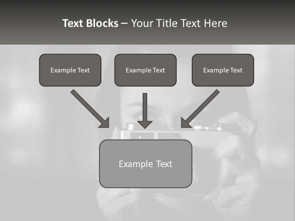 Lady Beautiful Hiding PowerPoint Template