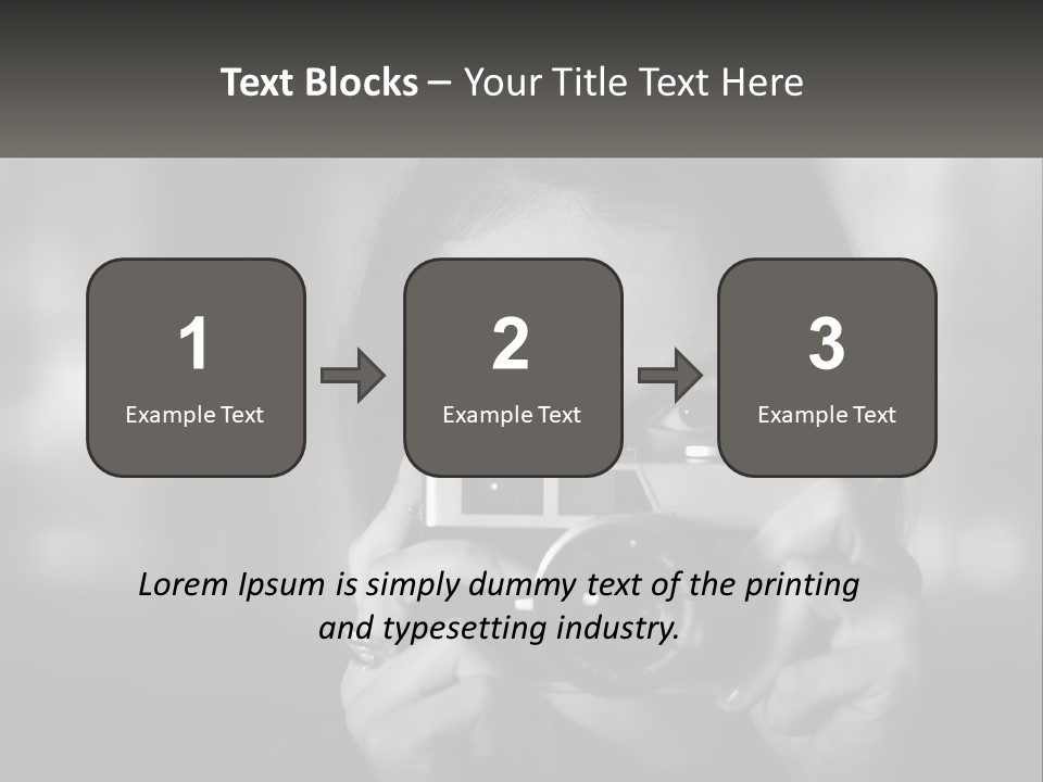 Lady Beautiful Hiding PowerPoint Template