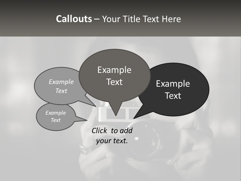Lady Beautiful Hiding PowerPoint Template