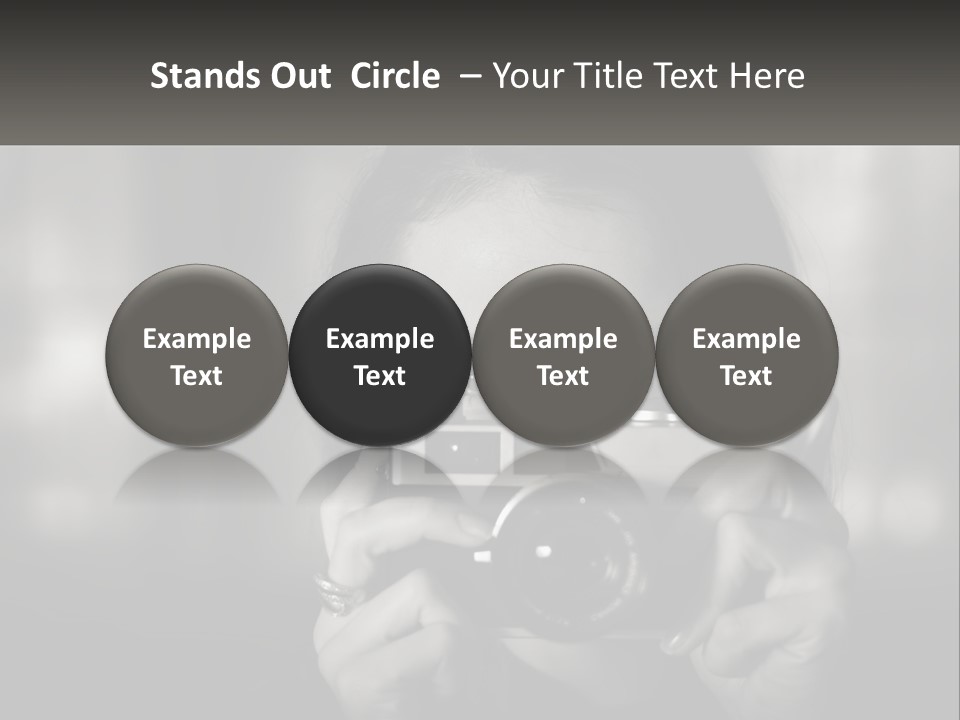 Lady Beautiful Hiding PowerPoint Template