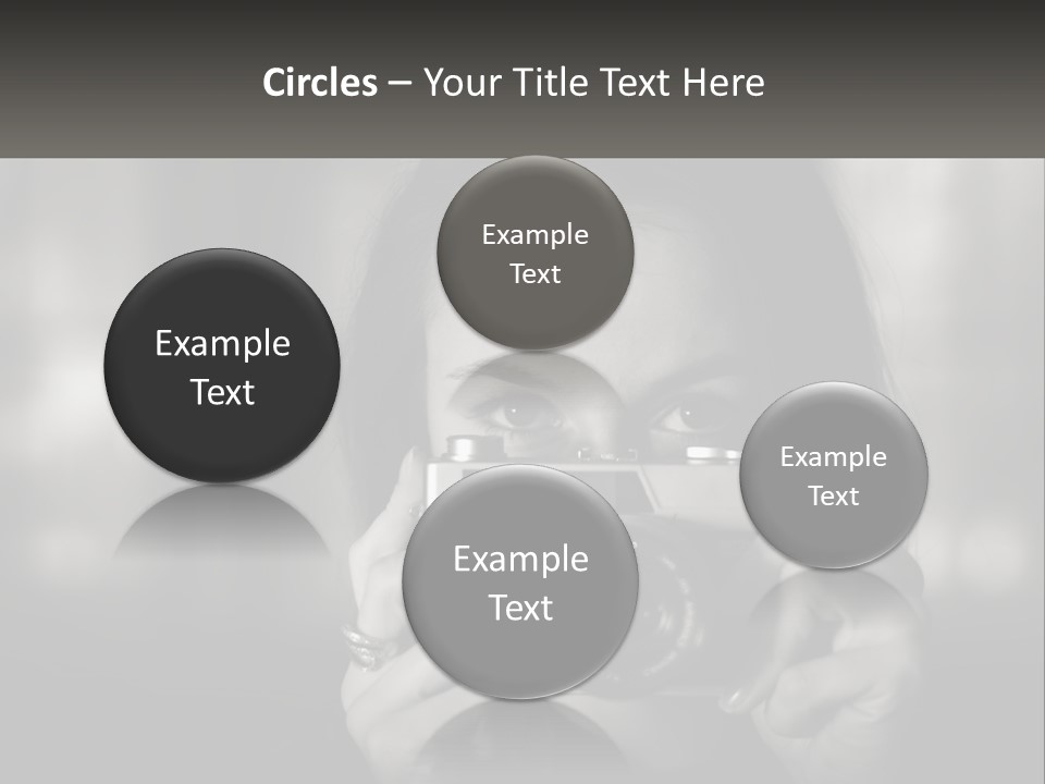 Lady Beautiful Hiding PowerPoint Template