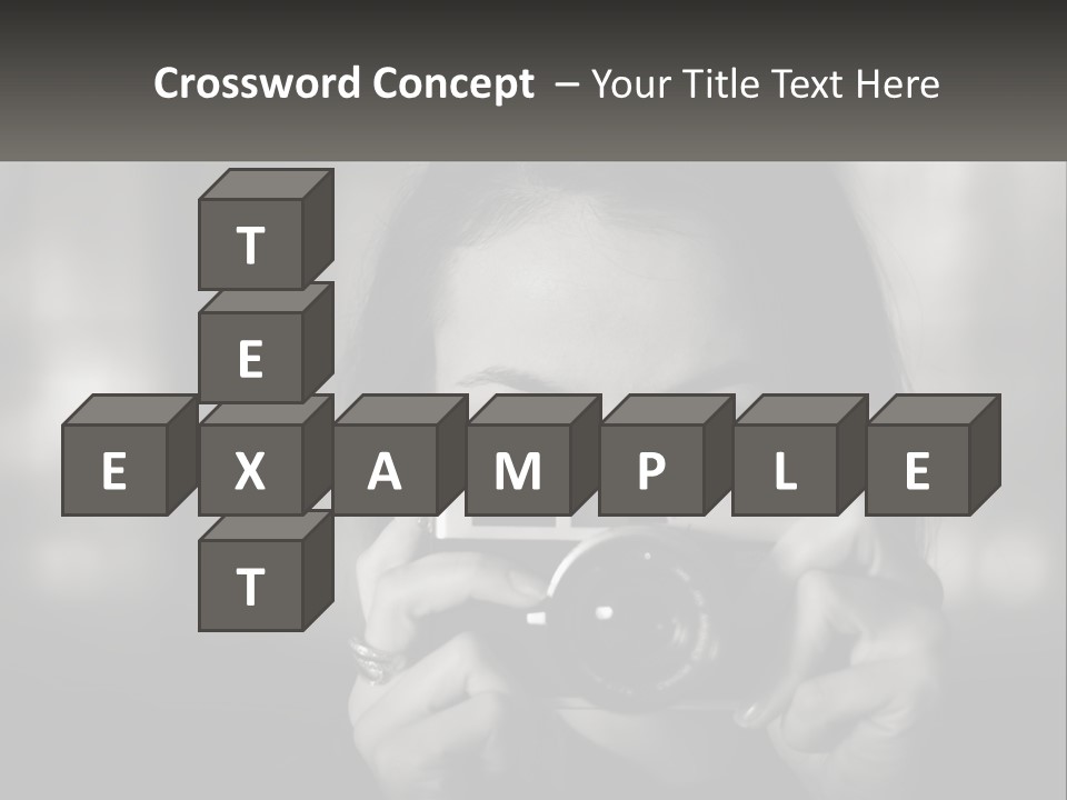 Lady Beautiful Hiding PowerPoint Template