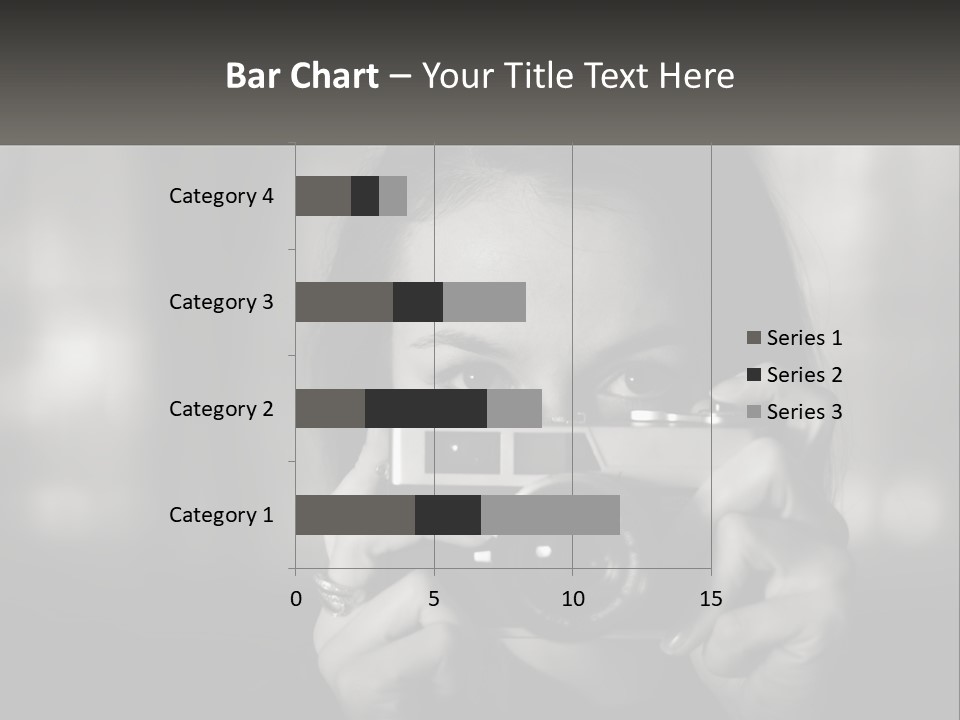 Lady Beautiful Hiding PowerPoint Template