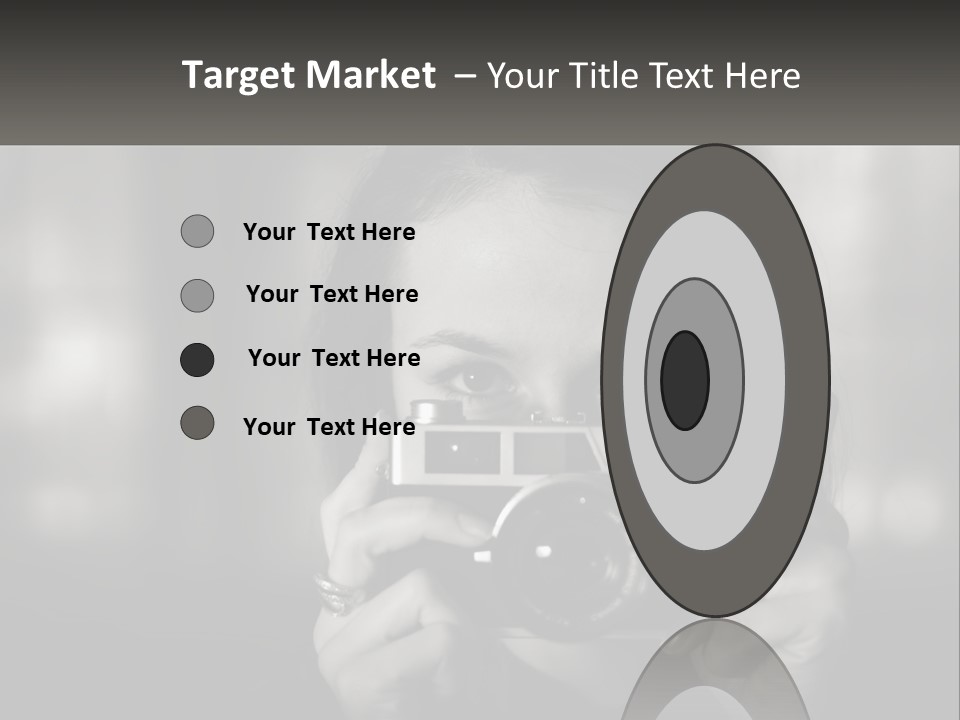 Lady Beautiful Hiding PowerPoint Template