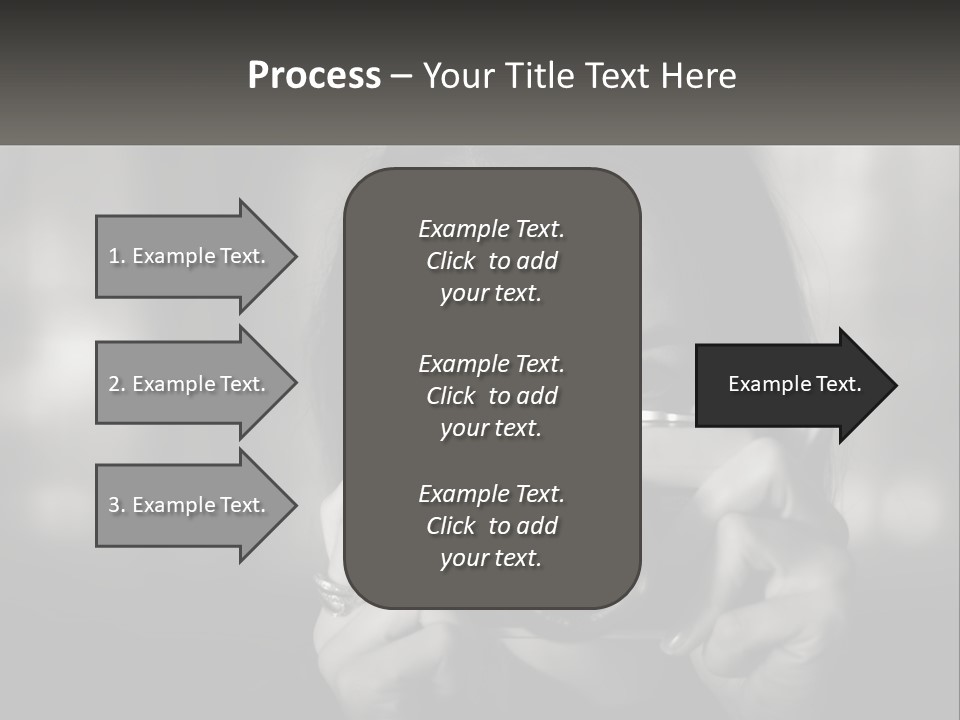 Lady Beautiful Hiding PowerPoint Template