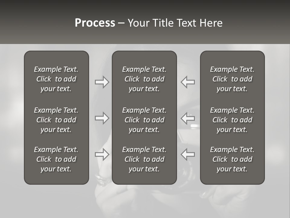 Lady Beautiful Hiding PowerPoint Template