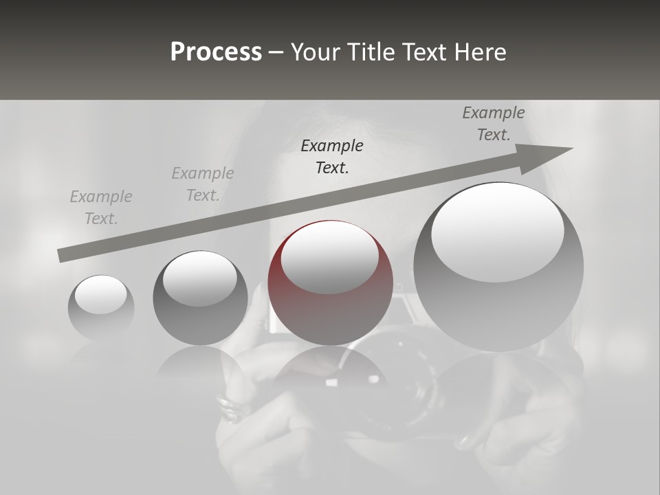 Lady Beautiful Hiding PowerPoint Template