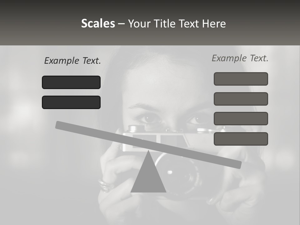 Lady Beautiful Hiding PowerPoint Template