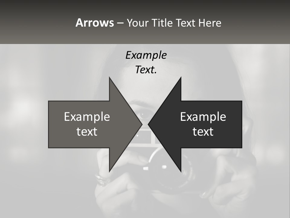 Lady Beautiful Hiding PowerPoint Template