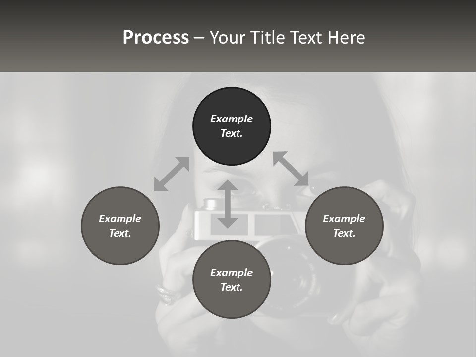 Lady Beautiful Hiding PowerPoint Template