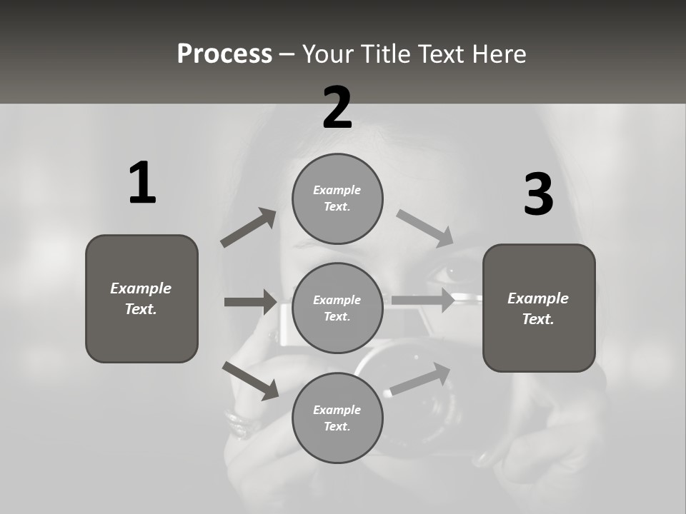 Lady Beautiful Hiding PowerPoint Template