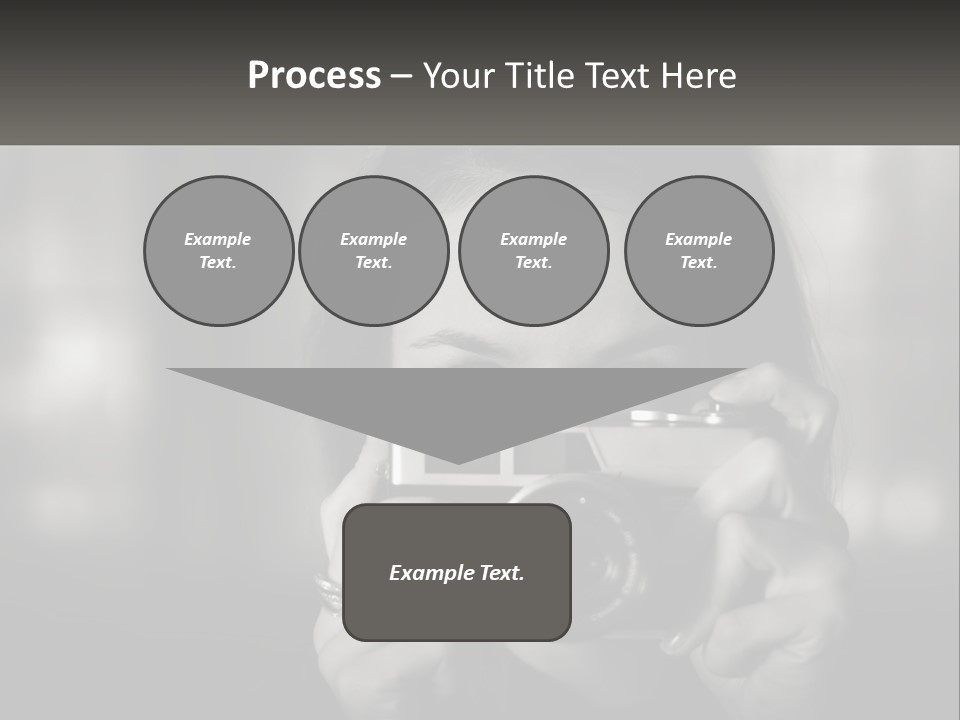 Lady Beautiful Hiding PowerPoint Template