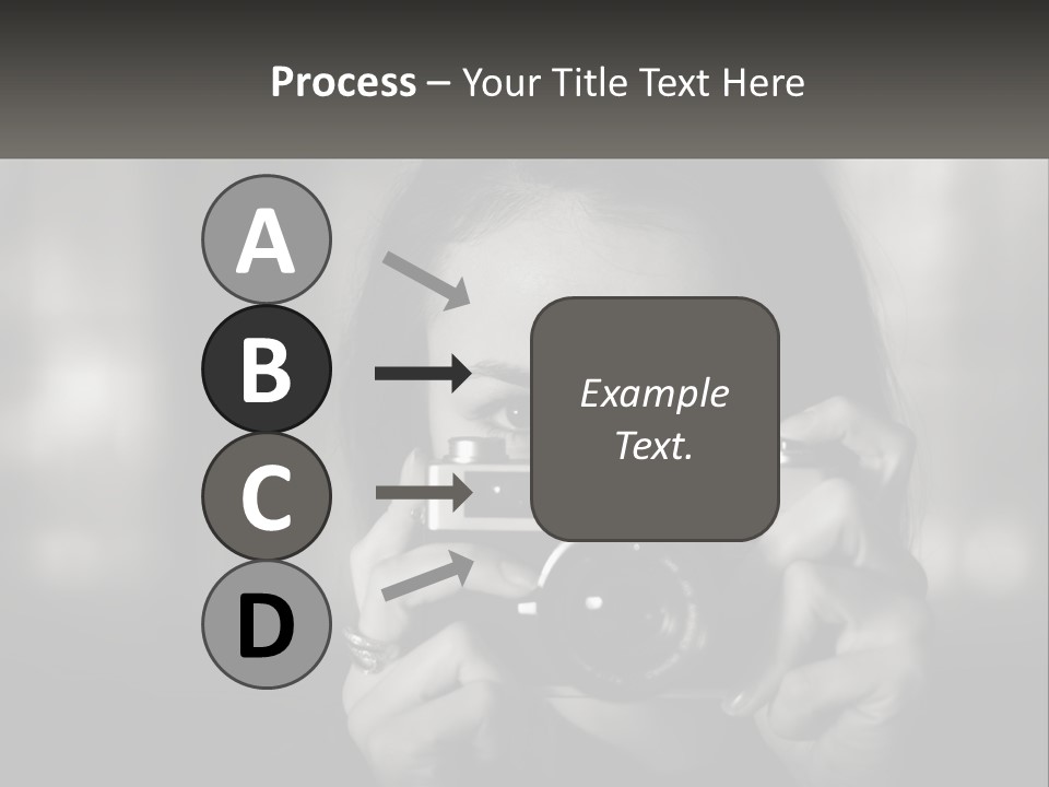 Lady Beautiful Hiding PowerPoint Template