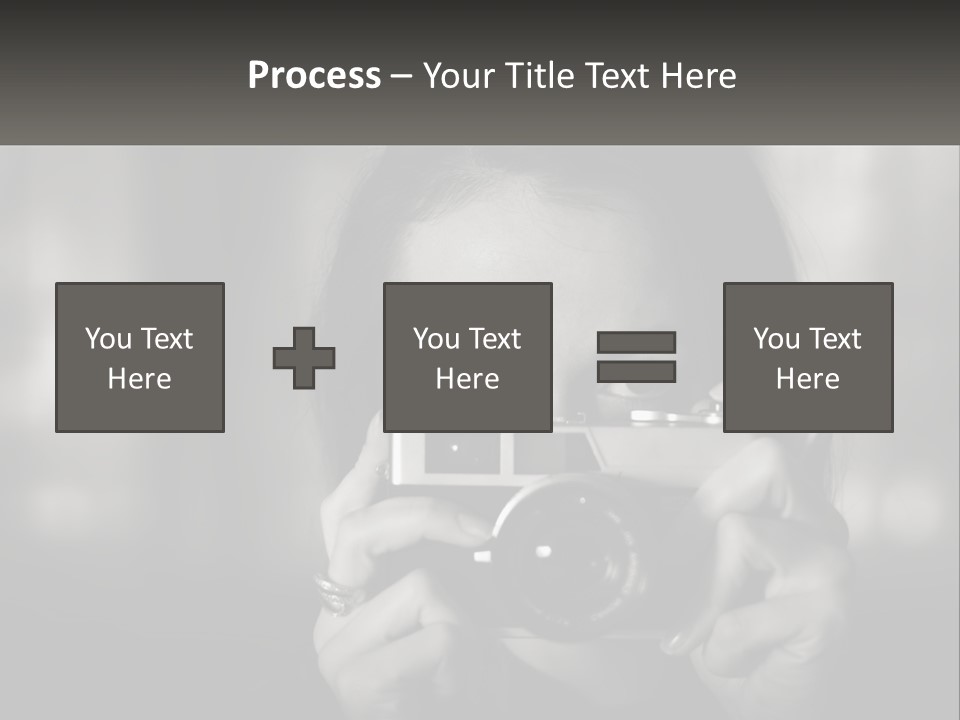 Lady Beautiful Hiding PowerPoint Template