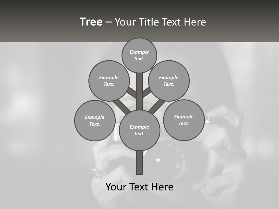 Lady Beautiful Hiding PowerPoint Template