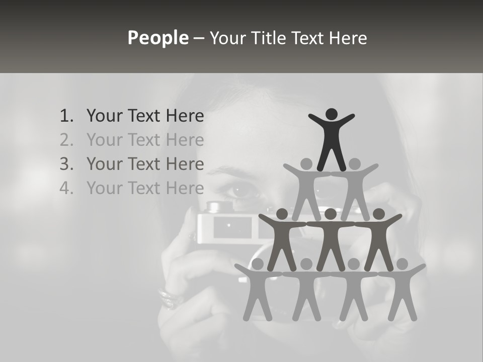 Lady Beautiful Hiding PowerPoint Template