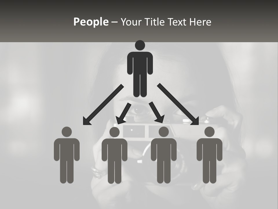 Lady Beautiful Hiding PowerPoint Template