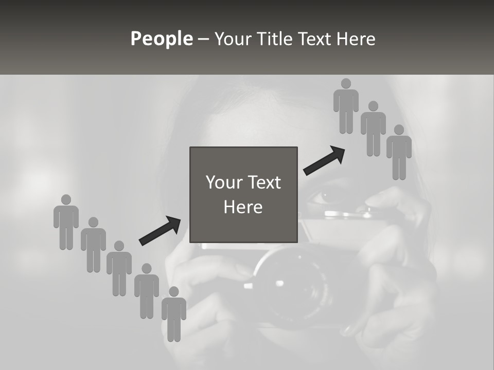 Lady Beautiful Hiding PowerPoint Template