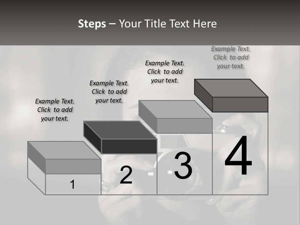 Lady Beautiful Hiding PowerPoint Template