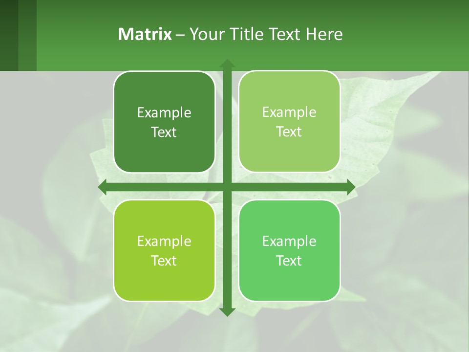 Weeding Three Leaf PowerPoint Template