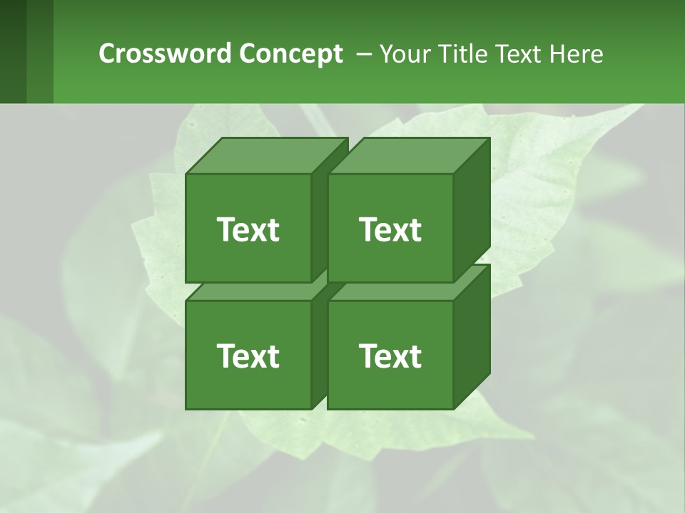 Weeding Three Leaf PowerPoint Template
