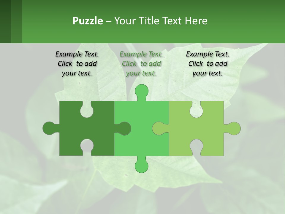 Weeding Three Leaf PowerPoint Template