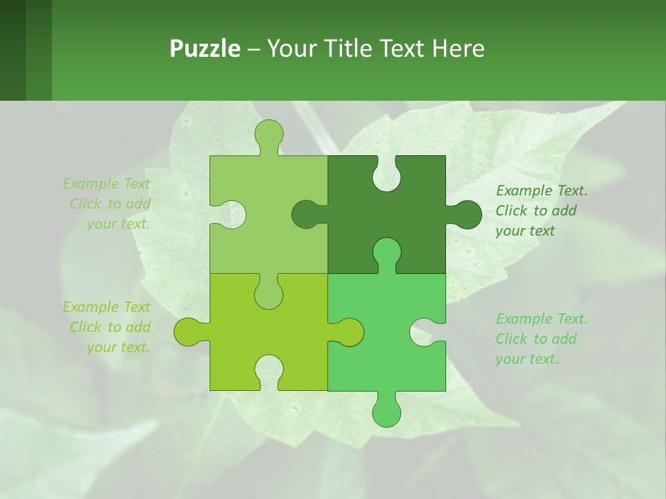 Weeding Three Leaf PowerPoint Template