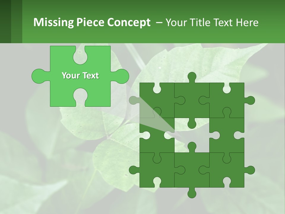 Weeding Three Leaf PowerPoint Template