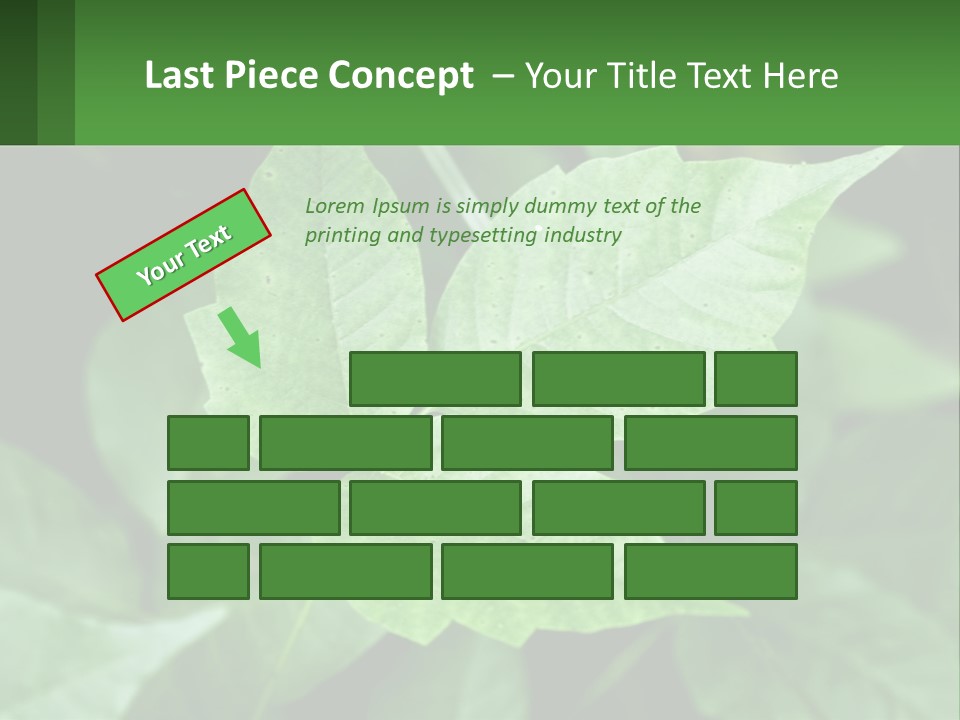 Weeding Three Leaf PowerPoint Template