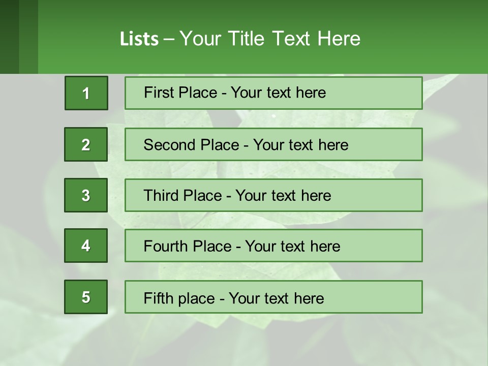 Weeding Three Leaf PowerPoint Template