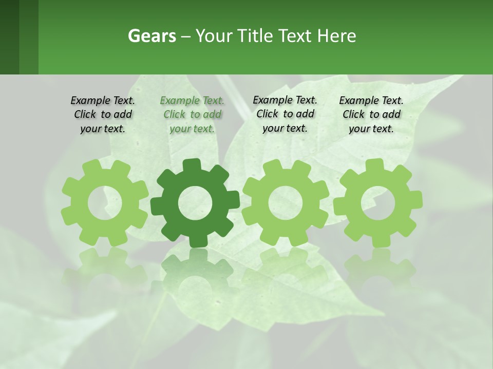 Weeding Three Leaf PowerPoint Template