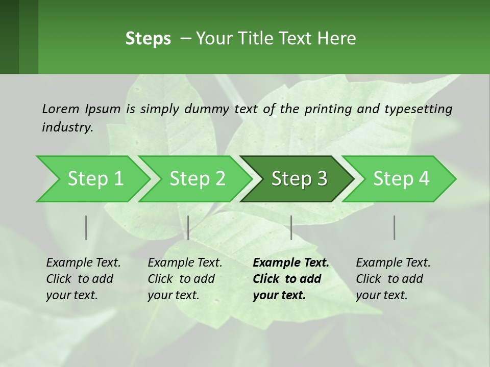 Weeding Three Leaf PowerPoint Template
