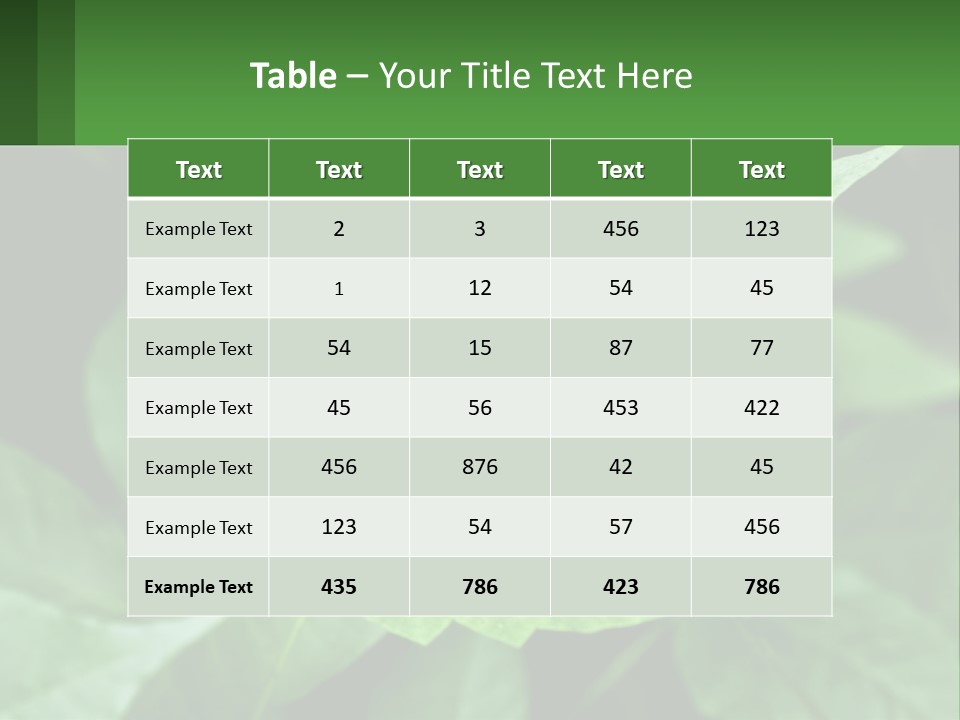 Weeding Three Leaf PowerPoint Template