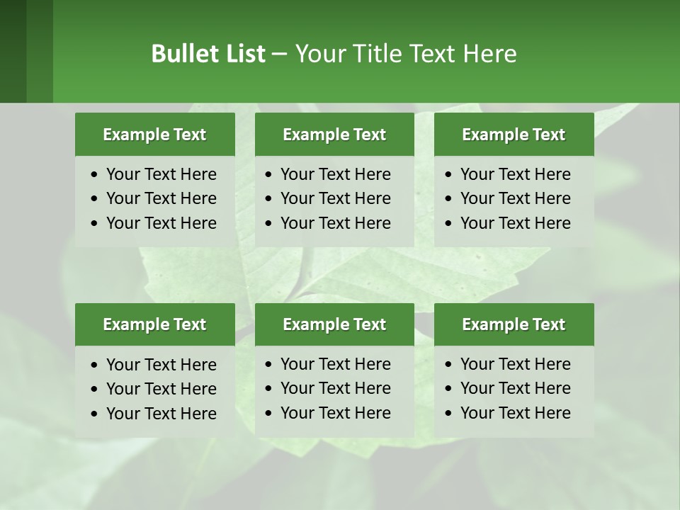Weeding Three Leaf PowerPoint Template