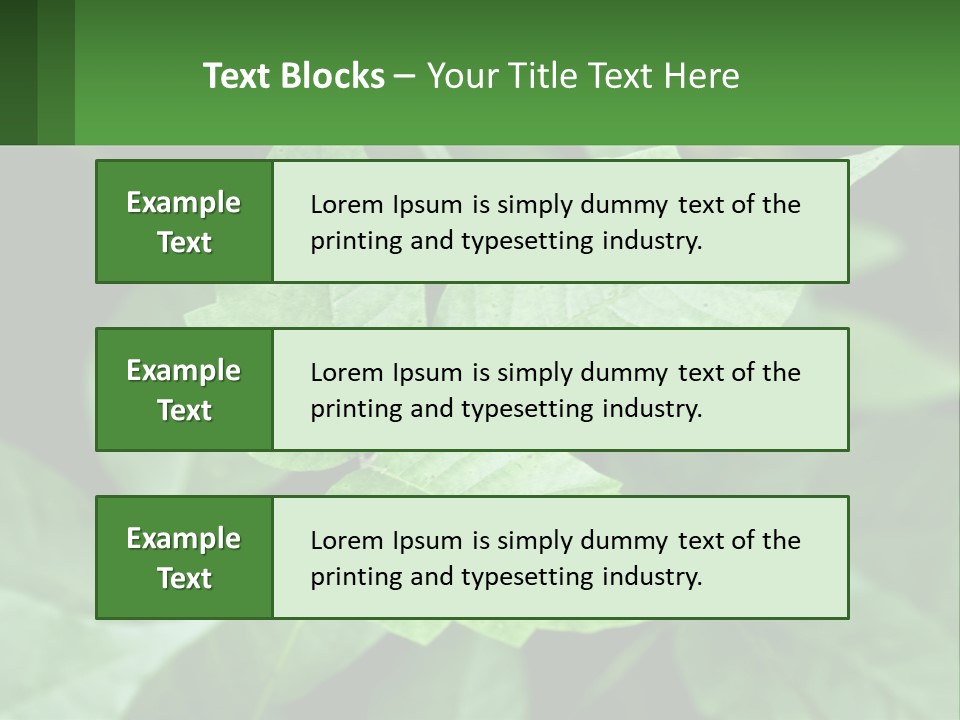 Weeding Three Leaf PowerPoint Template