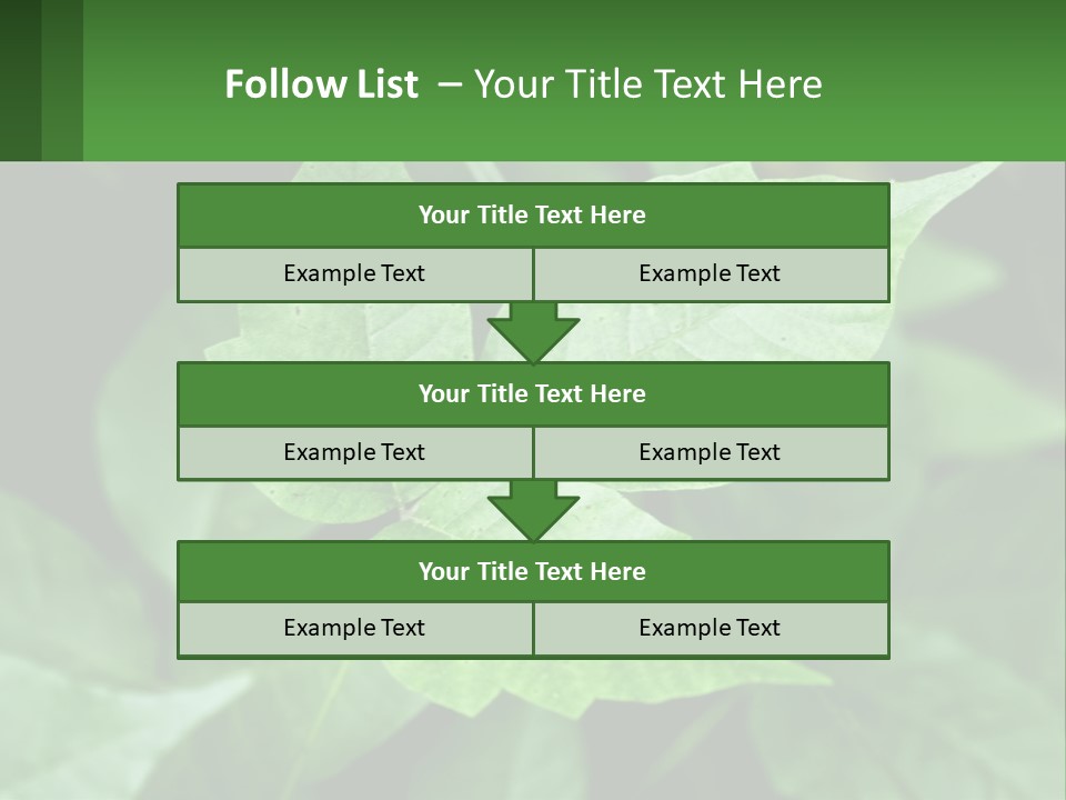 Weeding Three Leaf PowerPoint Template