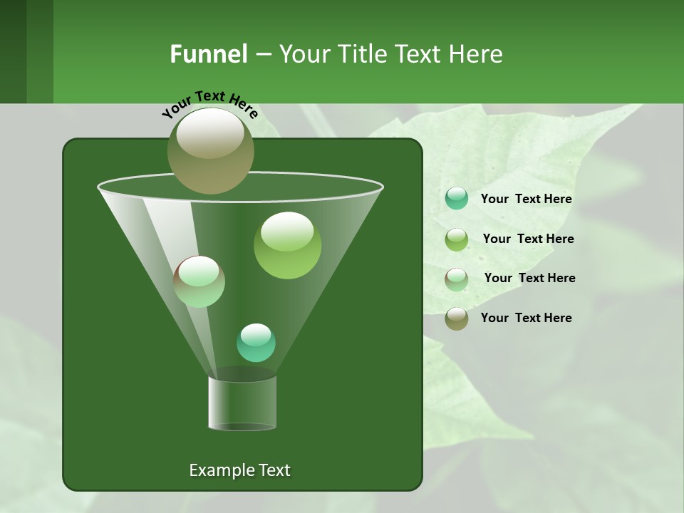 Weeding Three Leaf PowerPoint Template