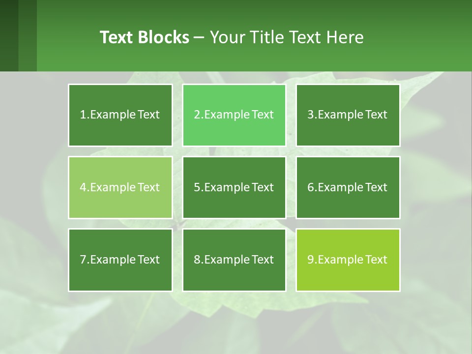 Weeding Three Leaf PowerPoint Template