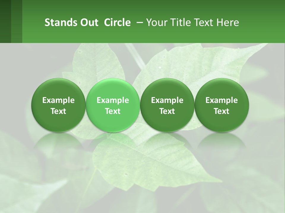 Weeding Three Leaf PowerPoint Template