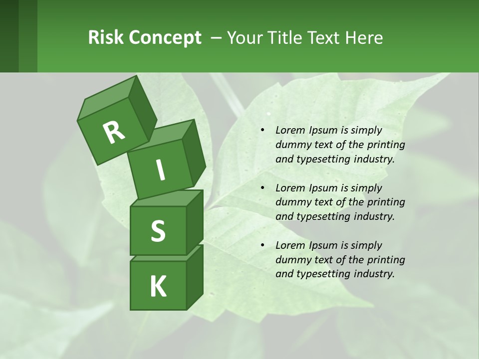 Weeding Three Leaf PowerPoint Template