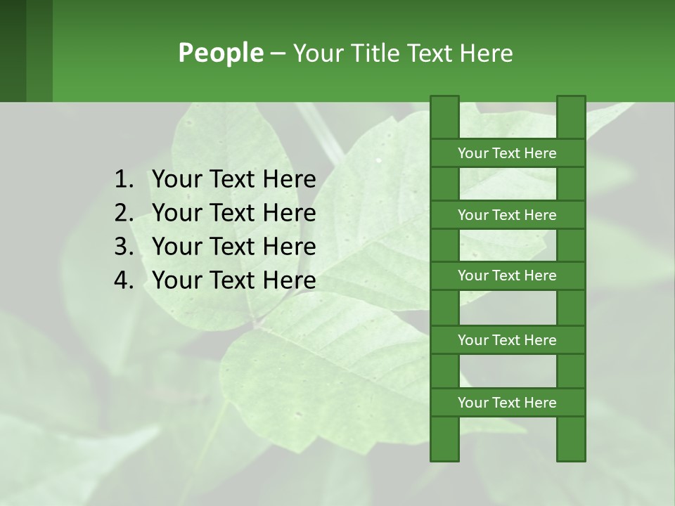 Weeding Three Leaf PowerPoint Template